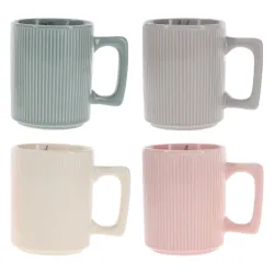 Love, Faith, Grace, Peace Four-Piece Ceramic Mug Set